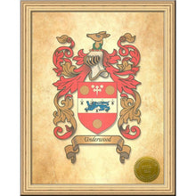 Load image into Gallery viewer, Single or Double Coat of Arms - Size:  8 1/2 x 11"   CM 21.5 x 28